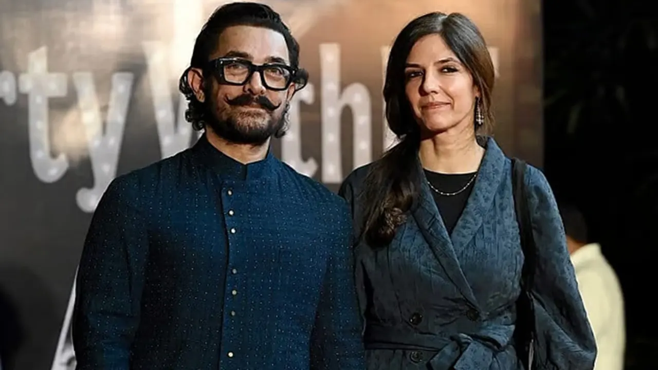 Aamir Khan with Gauri Spratt 